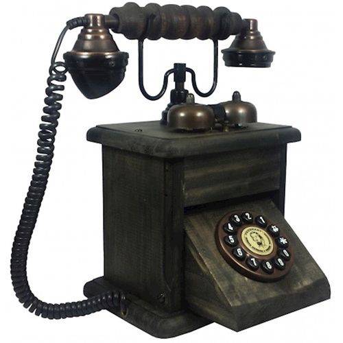 Tamanhos, Medidas e Dimensões do produto Telefone Antigo Retrô Vintage - Funciona