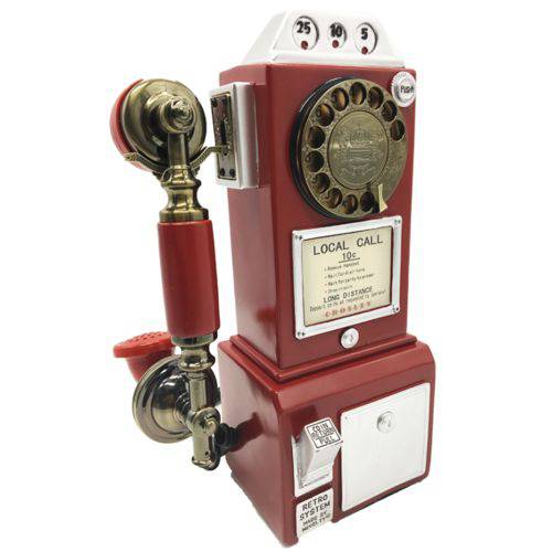 Tamanhos, Medidas e Dimensões do produto Telefone Classic Watson Vermelho