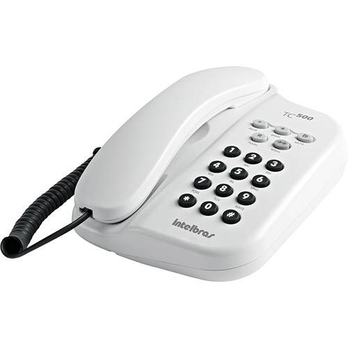 Tamanhos, Medidas e Dimensões do produto Telefone com Fio C/ Chave TC 500 Branco - Intelbras