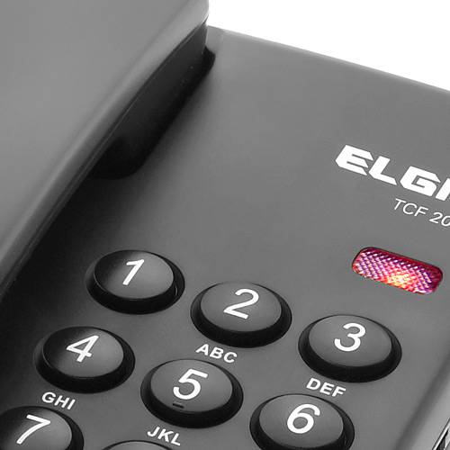 Tamanhos, Medidas e Dimensões do produto Telefone com Fio TCF 2000 Preto - Elgin