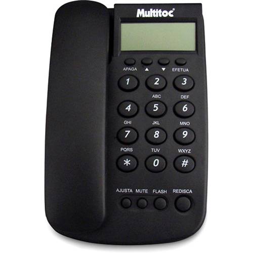 Tamanhos, Medidas e Dimensões do produto Telefone Company ID Preto - Multitoc