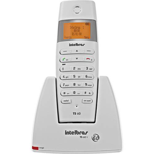 Tamanhos, Medidas e Dimensões do produto Telefone Intelbras Sem Fio TS60 V Branco
