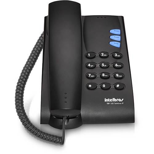 Tamanhos, Medidas e Dimensões do produto Telefone IP - TIP 100 - Preto - Intelbras