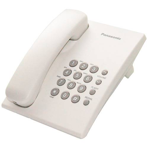 Tamanhos, Medidas e Dimensões do produto Telefone Panasonic KX-TS 500 - Branco