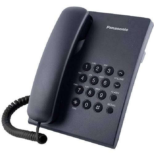 Tamanhos, Medidas e Dimensões do produto Telefone Panasonic KX-TS 500 - Preto