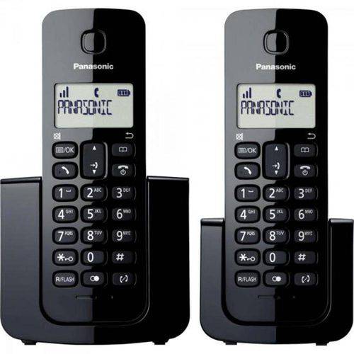 Tamanhos, Medidas e Dimensões do produto Telefone Sem Fio com Id Base + Ramal Kx-TGB110LBB Preto Panasonic