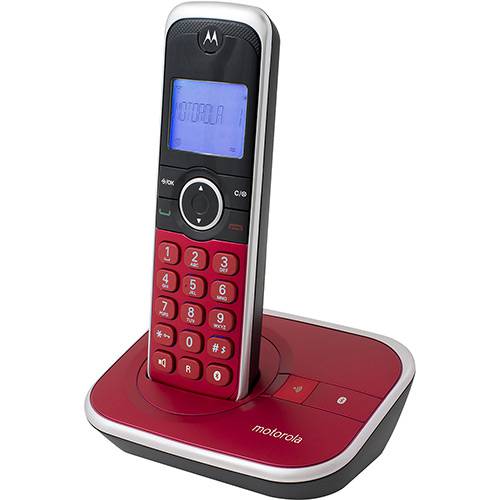 Tamanhos, Medidas e Dimensões do produto Telefone Sem Fio Motorola Gate 4800BT Digital com Identificador de Chamadas Bluetooth Vermelho