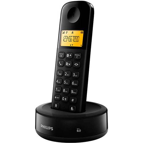 Tamanhos, Medidas e Dimensões do produto Telefone Sem Fio Philips D1301B/BR com Identificador D1301b/br Preto