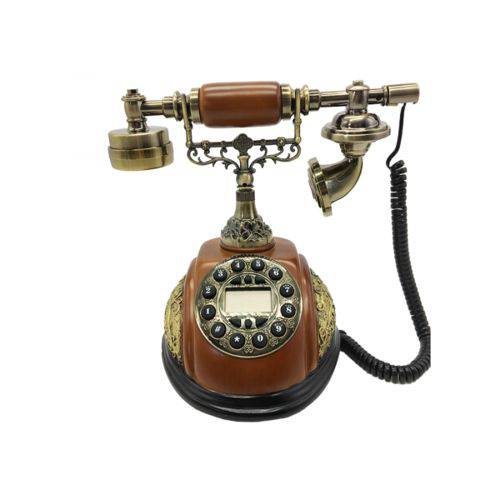 Tamanhos, Medidas e Dimensões do produto Telefone Vintage de Mesa com Fio Retro
