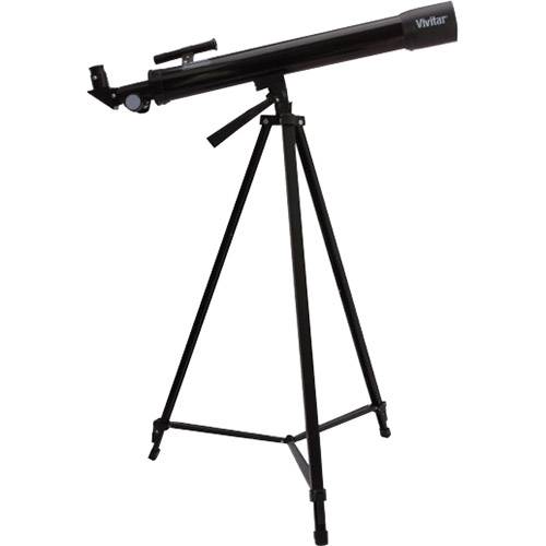 Tamanhos, Medidas e Dimensões do produto Telescópio de Refração com Zoom 75x a 150x e Lente 50mm - Vivitar