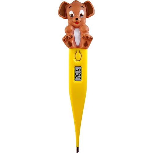 Tamanhos, Medidas e Dimensões do produto Termômetro Clínico Digital Incoterm Termomed Kids Amarelo Cachorro