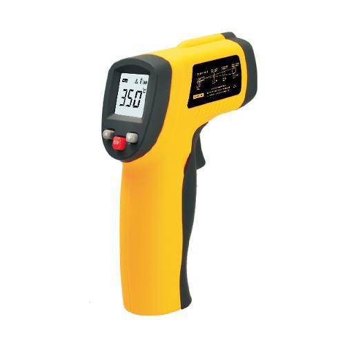 Tamanhos, Medidas e Dimensões do produto Termômetro Laser Sensor Medidor Temperatura Digital Distância Faixa de Temperatura: -50 a 380ºC Tem