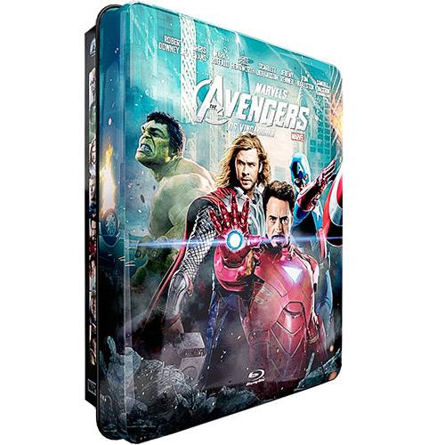 Tamanhos, Medidas e Dimensões do produto The Avengers - os Vingadores - Lata com 2 Discos Blu-Ray + Documentário + 4 Cards