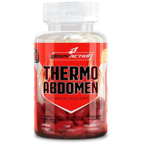 Tamanhos, Medidas e Dimensões do produto Thermo Abdomen - 120 Tabletes - BodyAction