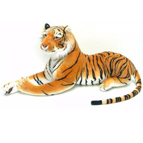Tamanhos, Medidas e Dimensões do produto Tigre de Pelúcia Safári Realista