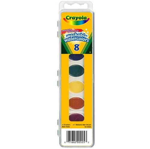 Tamanhos, Medidas e Dimensões do produto Tinta a Base de Água C/ Pincel - 8 Cores - Crayola