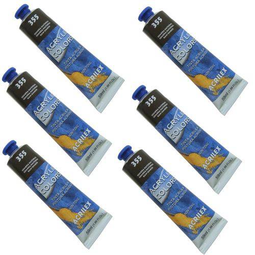 Tamanhos, Medidas e Dimensões do produto Tinta Acrílica 20 Ml Acrylic Colors 355 Cx 6 Unidades Acrilex - Sombra Natural