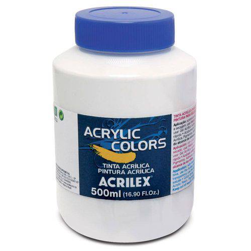 Tamanhos, Medidas e Dimensões do produto Tinta Acrílica Acrylic Colors Acrilex 500 Ml - Branco 319