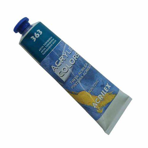 Tamanhos, Medidas e Dimensões do produto Tinta Acrylic Colors 20ml Acrilex Azul Turquesa 363