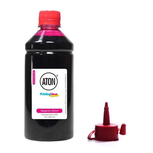 Tamanhos, Medidas e Dimensões do produto Tinta L800 para Epson Bulk Ink High Definition Aton Magenta 500ml