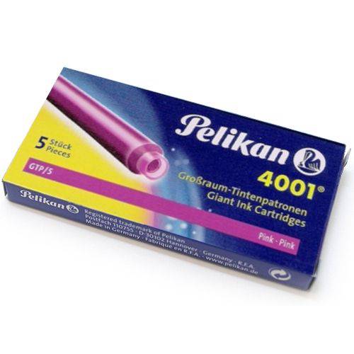 Tamanhos, Medidas e Dimensões do produto Tinta P/ Caneta Tinteiro Pelikan 4001 005 Un Pink 4001 GTP/5 PK