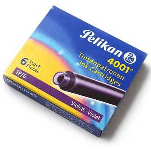 Tamanhos, Medidas e Dimensões do produto Tinta P/ Caneta Tinteiro Pelikan 4001 006 Un Violeta 4001 TP/6 VL