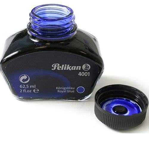 Tamanhos, Medidas e Dimensões do produto Tinta P/ Caneta Tinteiro Pelikan 4001 060 Ml Azul Royal 4001 AZR 60