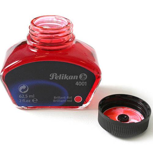 Tamanhos, Medidas e Dimensões do produto Tinta P/ Caneta Tinteiro Pelikan 4001 060 Ml Vermelho 4001 VM 60