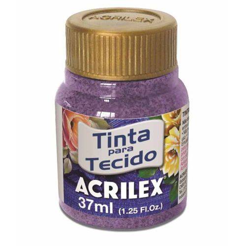 Tamanhos, Medidas e Dimensões do produto Tinta para Tecido Acrilex Glitter 37ml Violeta 207