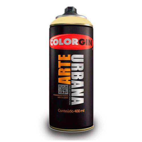 Tamanhos, Medidas e Dimensões do produto Tinta Spray Arte Urbana Colorgin 400 Ml Amarelo Baunilha - 913