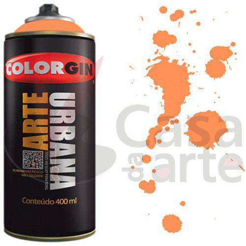 Tamanhos, Medidas e Dimensões do produto Tinta Spray Arte Urbana Colorgin 400 Ml Laranja Olanda - 901