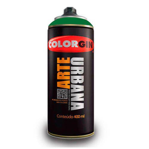 Tamanhos, Medidas e Dimensões do produto Tinta Spray Arte Urbana Colorgin 400 Ml Verde Bandeira - 906