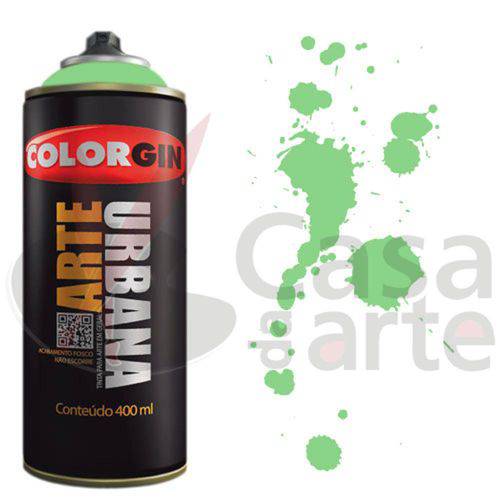 Tamanhos, Medidas e Dimensões do produto Tinta Spray Arte Urbana Colorgin 400 Ml Verde Esmeralda - 907