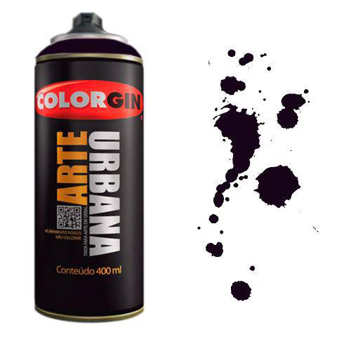 Tamanhos, Medidas e Dimensões do produto Tinta Spray Arte Urbana Colorgin 400ml Berinjela - 957
