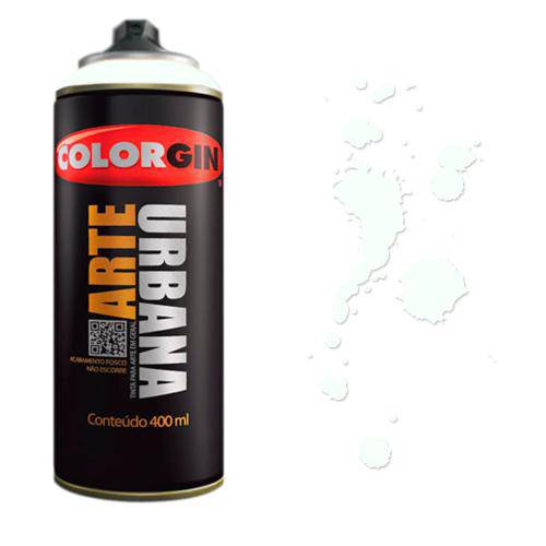 Tamanhos, Medidas e Dimensões do produto Tinta Spray Arte Urbana Colorgin 400ml Branco Translúcido - 969