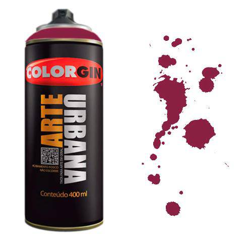 Tamanhos, Medidas e Dimensões do produto Tinta Spray Arte Urbana Colorgin 400ml Framboesa - 956