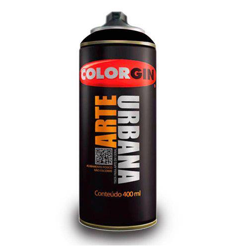 Tamanhos, Medidas e Dimensões do produto Tinta Spray Arte Urbana Colorgin 400ml Preto 945