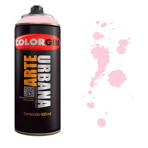 Tamanhos, Medidas e Dimensões do produto Tinta Spray Arte Urbana Colorgin 400ml Rosa Biscuit - 954