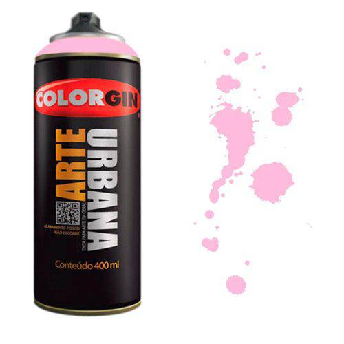 Tamanhos, Medidas e Dimensões do produto Tinta Spray Arte Urbana Colorgin 400ml Rosa Chiclete - 955