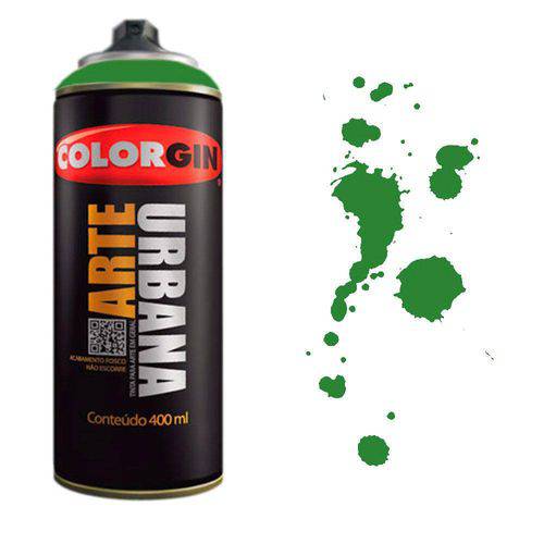 Tamanhos, Medidas e Dimensões do produto Tinta Spray Arte Urbana Colorgin 400ml Verde Ervilha - 963