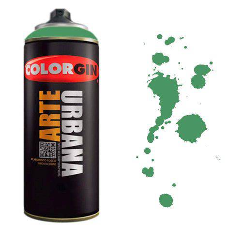 Tamanhos, Medidas e Dimensões do produto Tinta Spray Arte Urbana Colorgin 400ml Verde Náutico - 962
