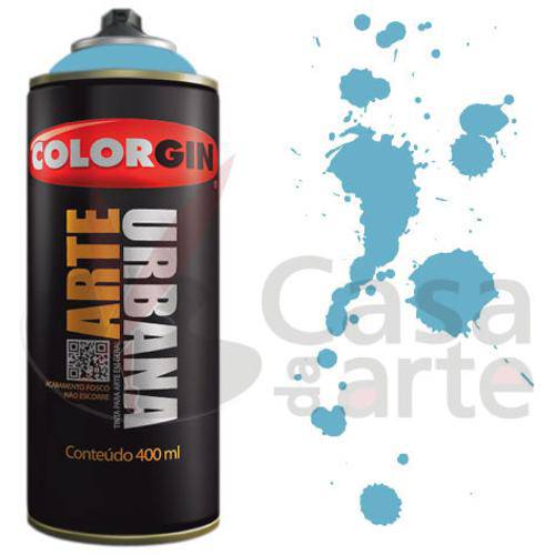 Tamanhos, Medidas e Dimensões do produto Tinta Spray Arte Urbana Colorgin 350ml Azul Céu 923