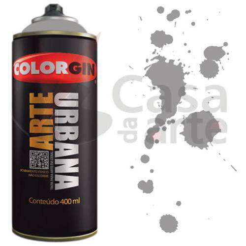 Tamanhos, Medidas e Dimensões do produto Tinta Spray Arte Urbana Colorgin 350ml Cinza Carrara 933