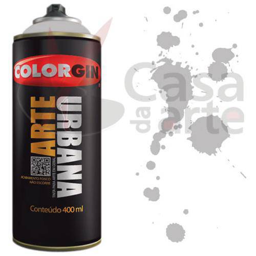 Tamanhos, Medidas e Dimensões do produto Tinta Spray Arte Urbana Colorgin 350ml Cinza Claro 934