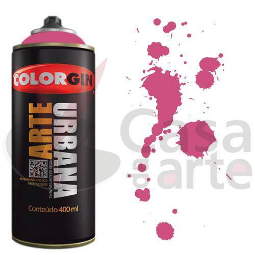 Tamanhos, Medidas e Dimensões do produto Tinta Spray Arte Urbana Colorgin 350ml Magenta 918