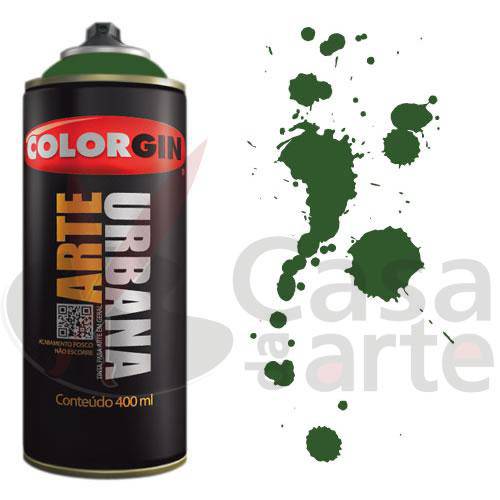 Tamanhos, Medidas e Dimensões do produto Tinta Spray Arte Urbana Colorgin 350ml Verde Toscana 910