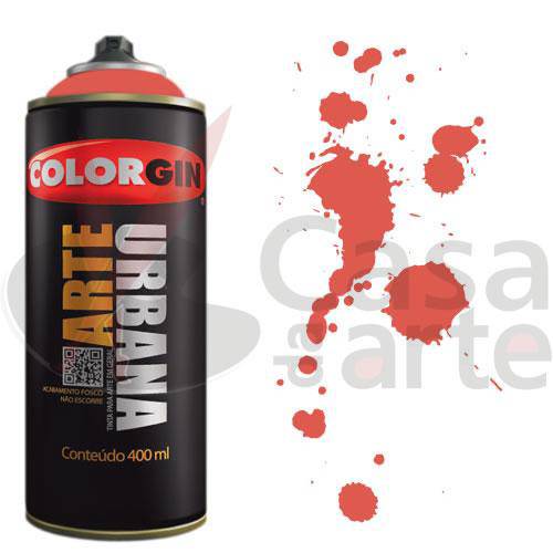 Tamanhos, Medidas e Dimensões do produto Tinta Spray Arte Urbana Colorgin 350ml Vermelho Goiaba 922