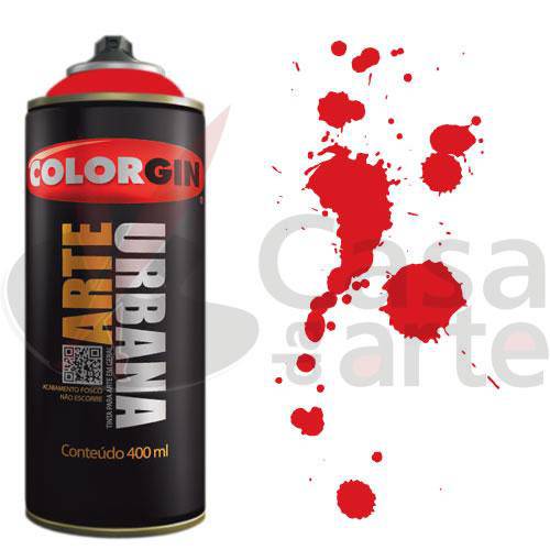 Tamanhos, Medidas e Dimensões do produto Tinta Spray Arte Urbana Colorgin 350ml Vermelho Malagueta 920