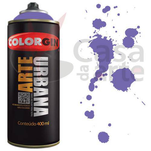 Tamanhos, Medidas e Dimensões do produto Tinta Spray Arte Urbana Colorgin 350ml Violeta 936