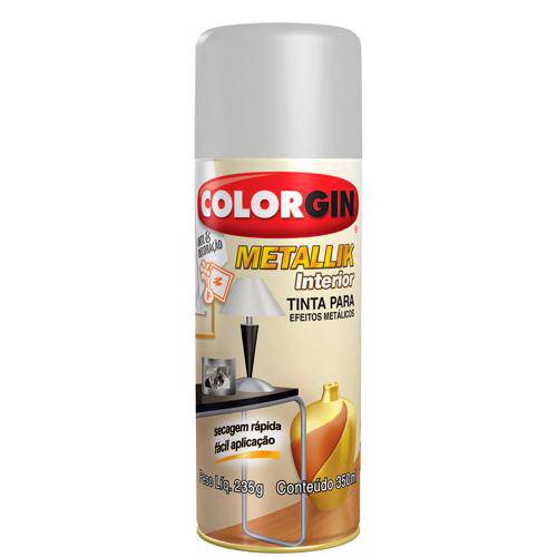 Tamanhos, Medidas e Dimensões do produto Tinta Spray Colorgin Metallik 350 Ml Cromado - 051
